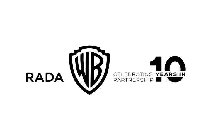 RADA and Warner Bros. 10 year partnership logos