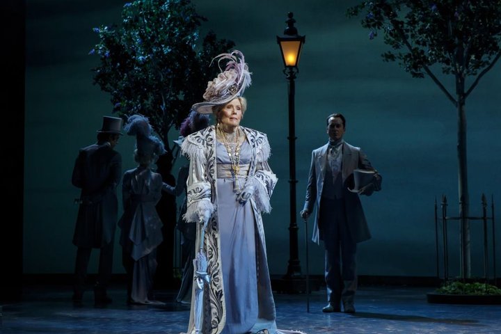 Diana Rigg on stage in My Fair Lady on Broadwway