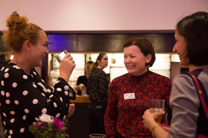 Guests at a RADA Business Women's Network event in the RADA Studio Bar