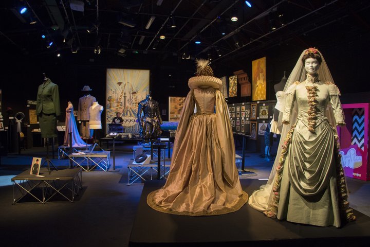 Costume and technical graduate exhibition, displaying a range of theatrical and backstage work